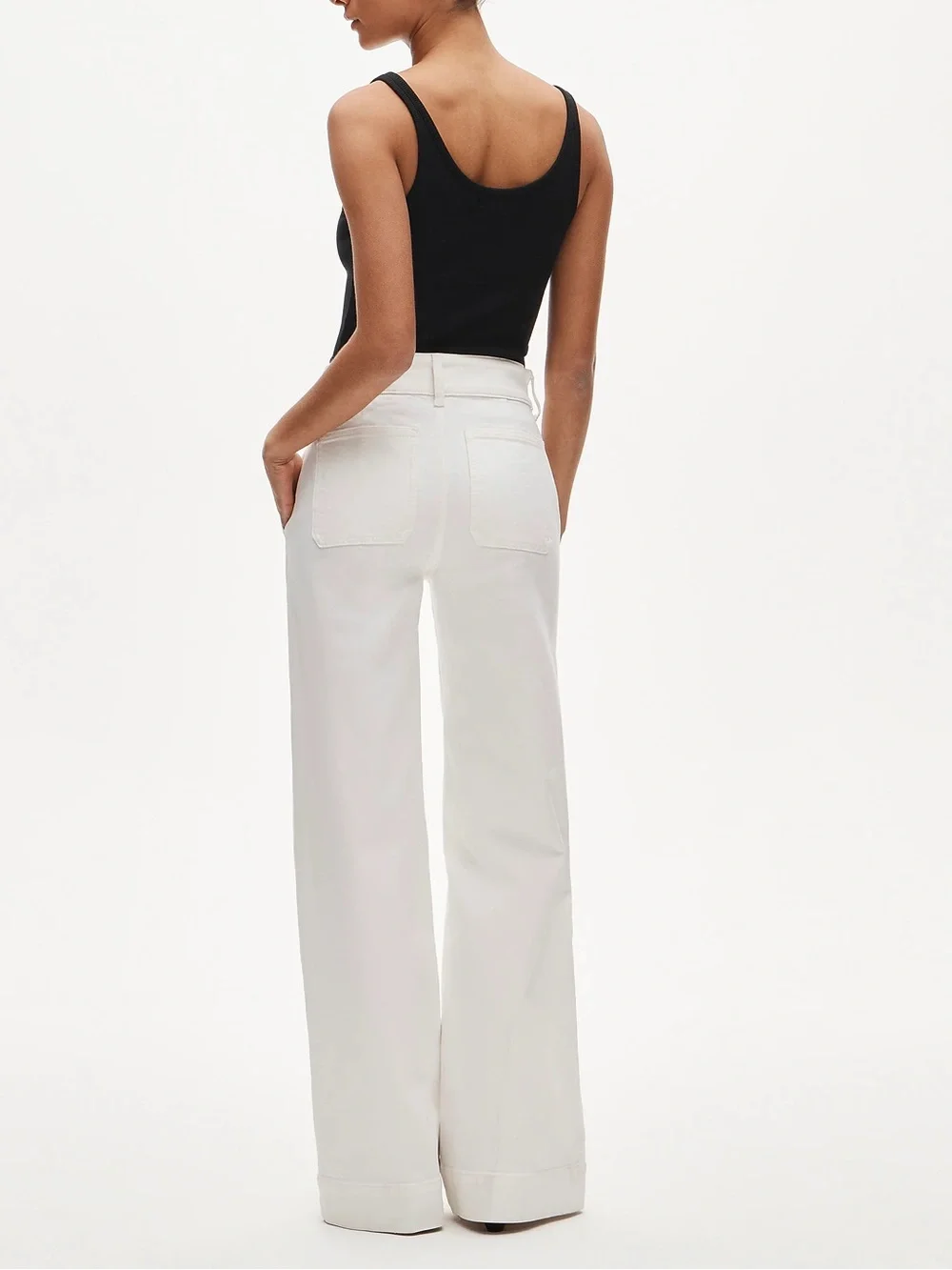 J Crew Denim trouser jean with stacked buttons